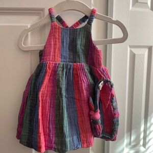 GAP Multicolor Striped Kids Dress